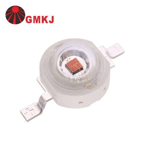 640-660nm 1w vermell profund d'alta potència led llum de creixement